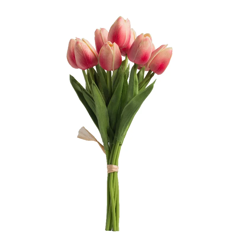 A&B Home 5-inch Faux Tulip 9-Stem Bundle