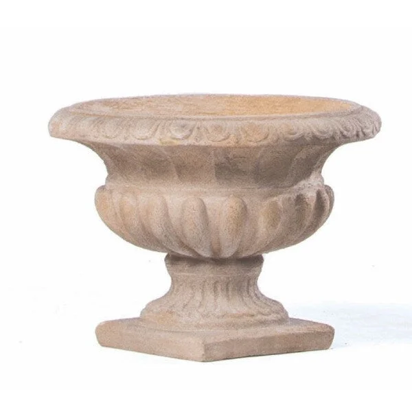 Alfresco Home Loranda Low Urn, Tallow Finish