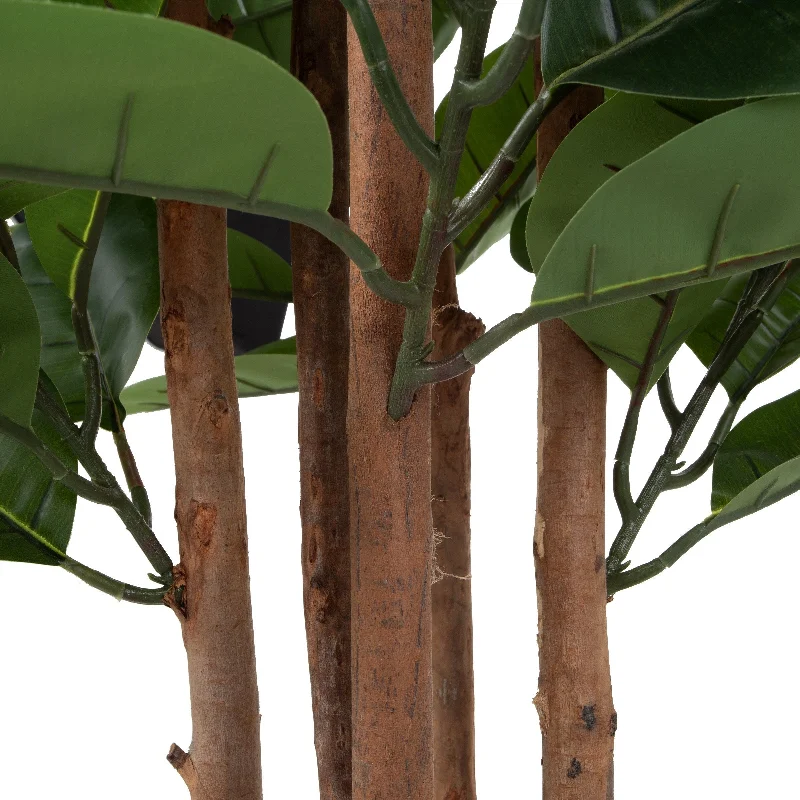 Artificial Rubber Plant - 70-Inch Faux Tree by Pure Garden