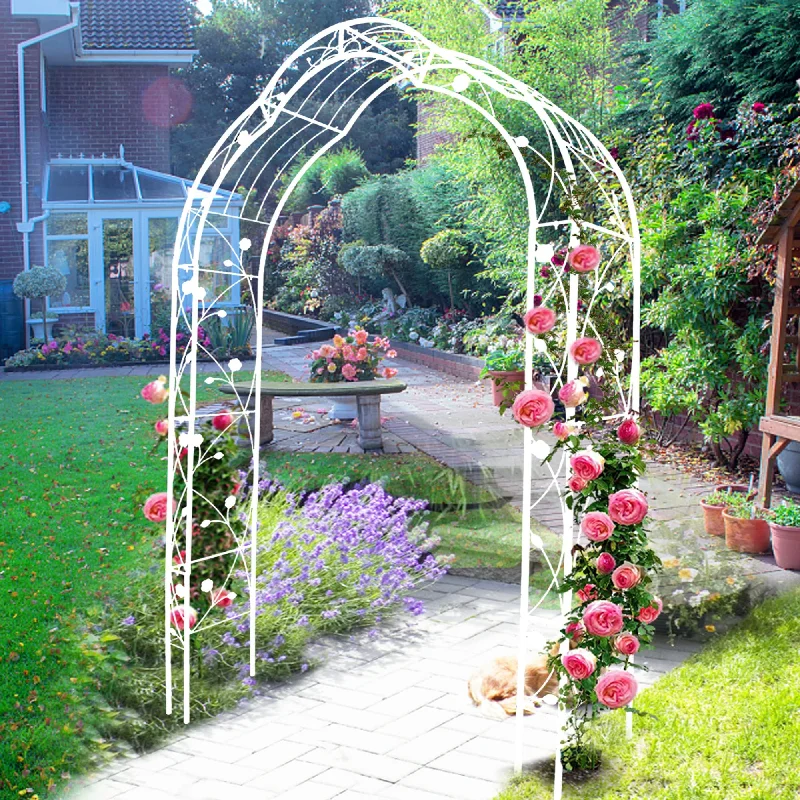 Metal Garden Arbor Arch for Backyard