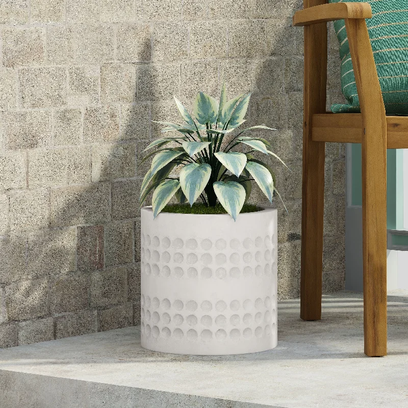 Morelos Outdoor Cast Stone Outdoor Planter by Christopher Knight Home