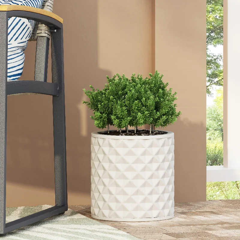 Moreno Outdoor Cast Stone Outdoor Planter by Christopher Knight Home