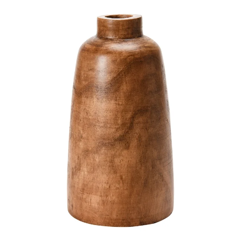 Paulownia Wood Vase, Brown