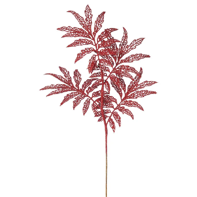 Vickerman 22-inch Red Glitter Sumac Spray (Pack of 6)