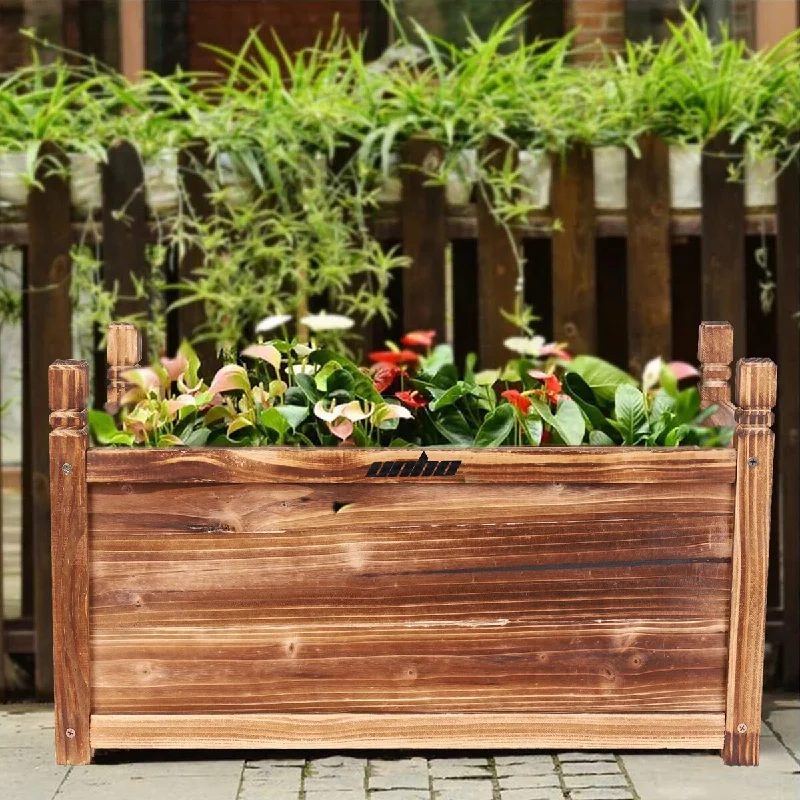 Wooden Raised Garden Bed Planter Box